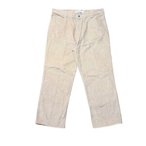 Sonoma vintage men's cream corduroy loose baggy pants 40x30